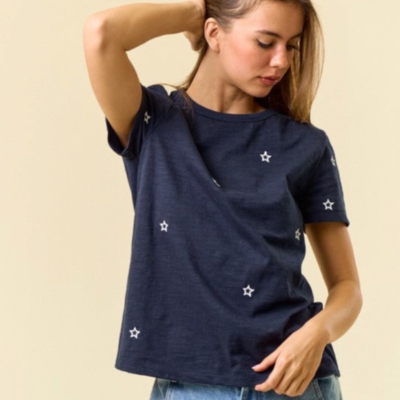 Embroidered Star Tee - Picture 3 of 4